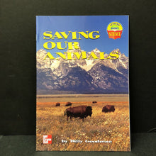 Load image into Gallery viewer, Saving Our Animals (McGraw Hill Science Leveled Books) (Billy Goodman) -educational reader paperback
