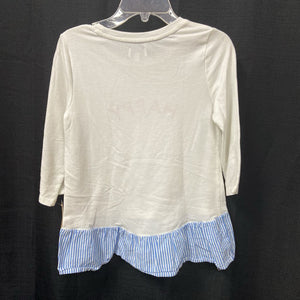 "Happy" Striped Top