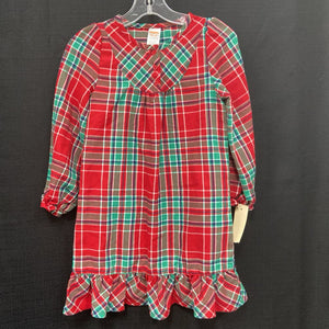 Plaid Sleepwear Gown