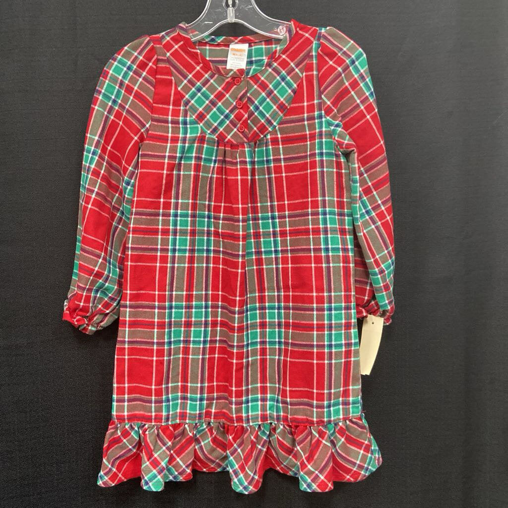 Plaid Sleepwear Gown