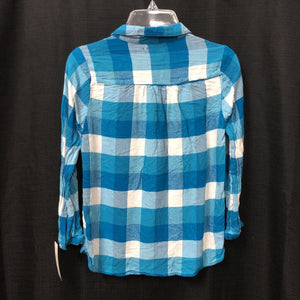 Plaid Button Down Top