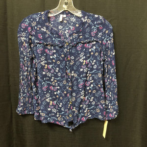 Flower Button Down Top