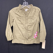 Load image into Gallery viewer, Zip Up Flower Top
