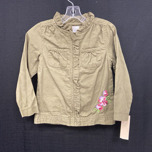 Zip Up Flower Top