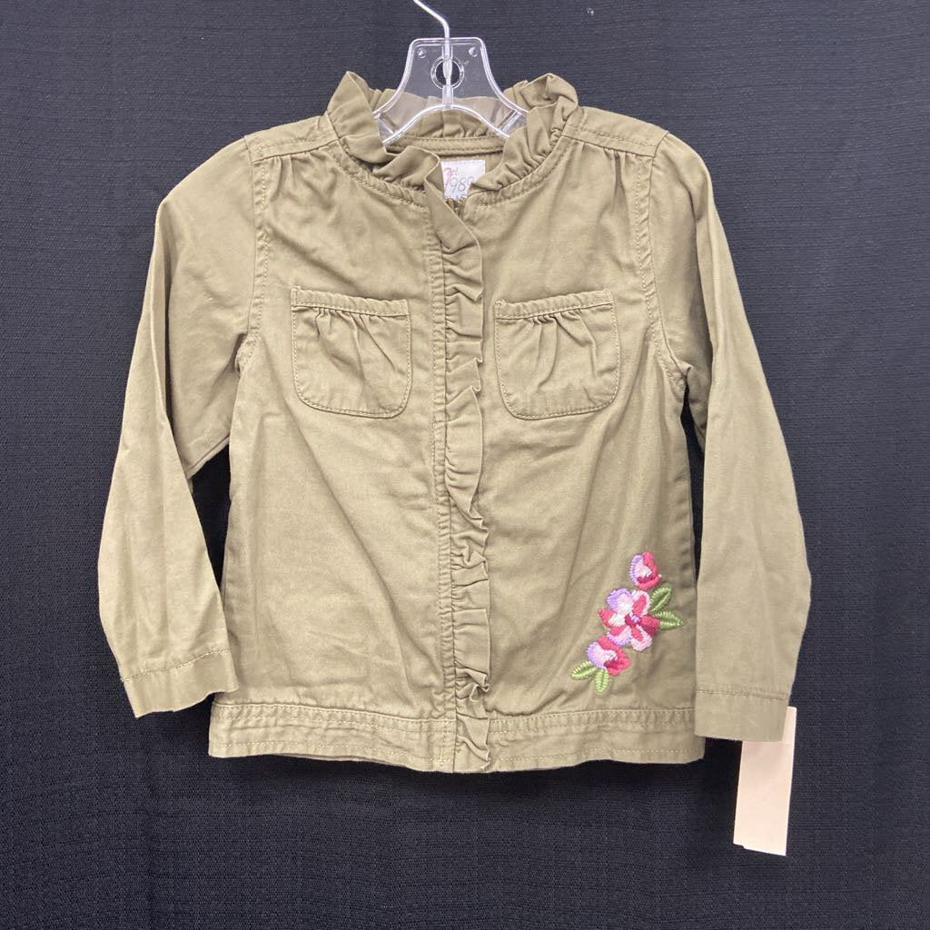 Zip Up Flower Top