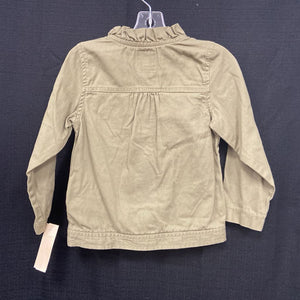 Zip Up Flower Top