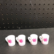 Load image into Gallery viewer, 4pk Flower Coffee/Tea Mugs for 18" Doll
