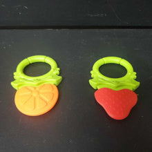 Load image into Gallery viewer, 2pk Fruit Teether Ring Toys
