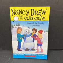 Load image into Gallery viewer, Case of the Sneaky Snowman (Nancy Drew and the Clue Crew) (Carolyn Keene) -series paperback
