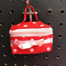 Load image into Gallery viewer, Polka Dot Cosmetic Bag for 18" Doll
