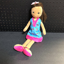 Load image into Gallery viewer, Plush African American Doll in Hershey's Kiss Dress
