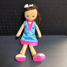 Load image into Gallery viewer, Plush African American Doll in Hershey's Kiss Dress
