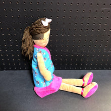 Load image into Gallery viewer, Plush African American Doll in Hershey's Kiss Dress
