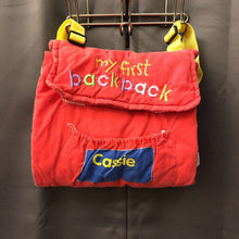 Load image into Gallery viewer, "my first backpack "Cassie" Soft Book

