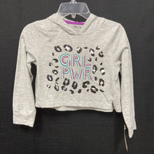 Load image into Gallery viewer, "Girl Pwr" Hooded Cropped Top
