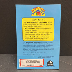 Monster Town (Hello Reader Phonics Fun) -reader