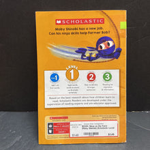 Load image into Gallery viewer, Ninja on the Farm (Moby Shinobi) (Scholastic Level 1) -character reader paperback
