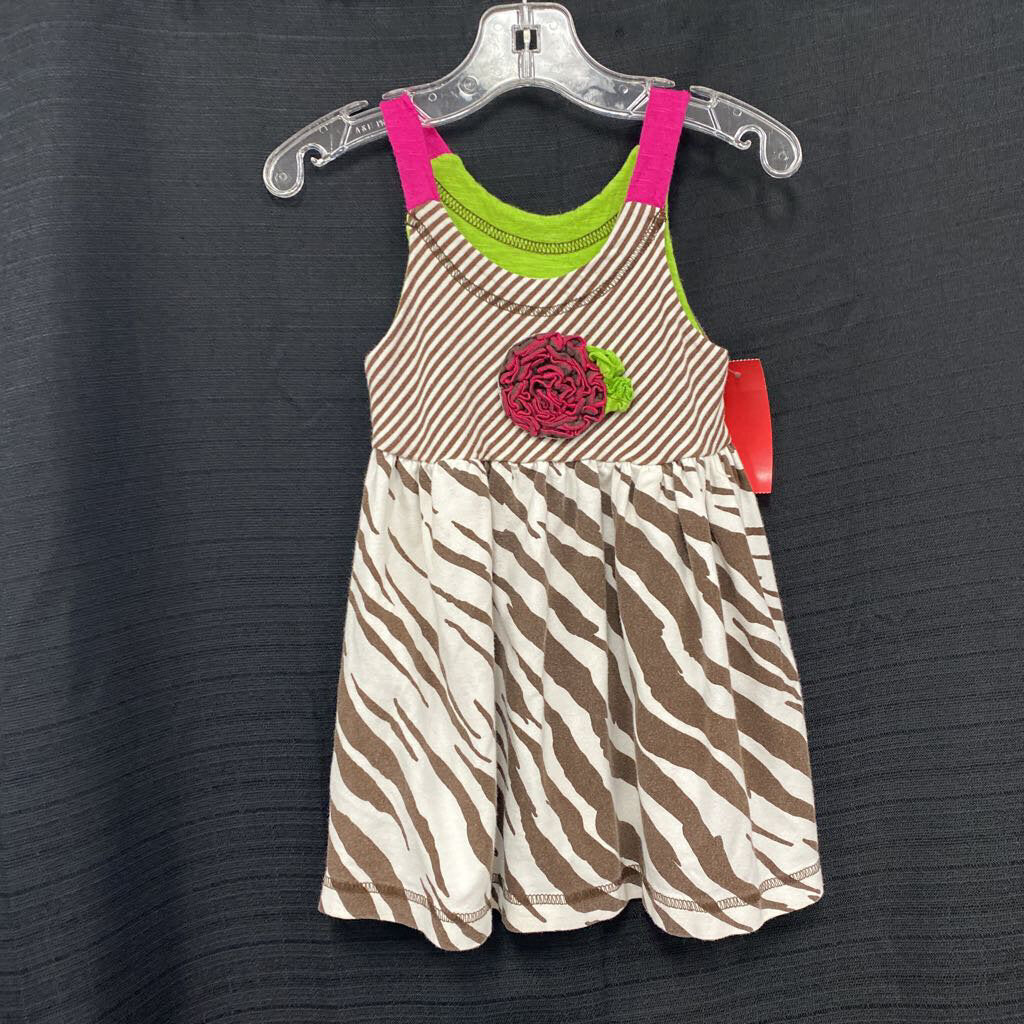Zebra stripe dress