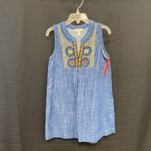 Load image into Gallery viewer, Sleeveless vneck denim dress
