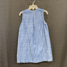 Load image into Gallery viewer, Sleeveless vneck denim dress
