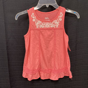 Flower sleeveless top