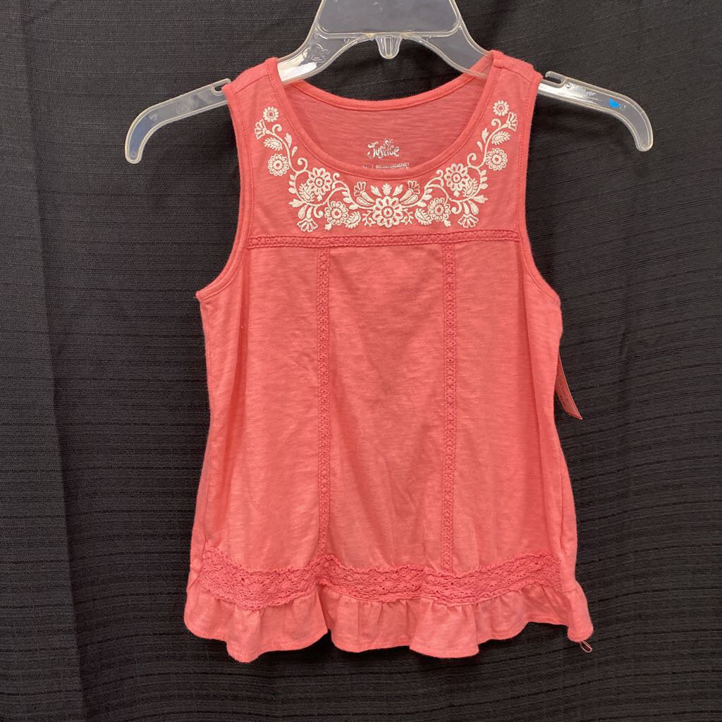 Flower sleeveless top