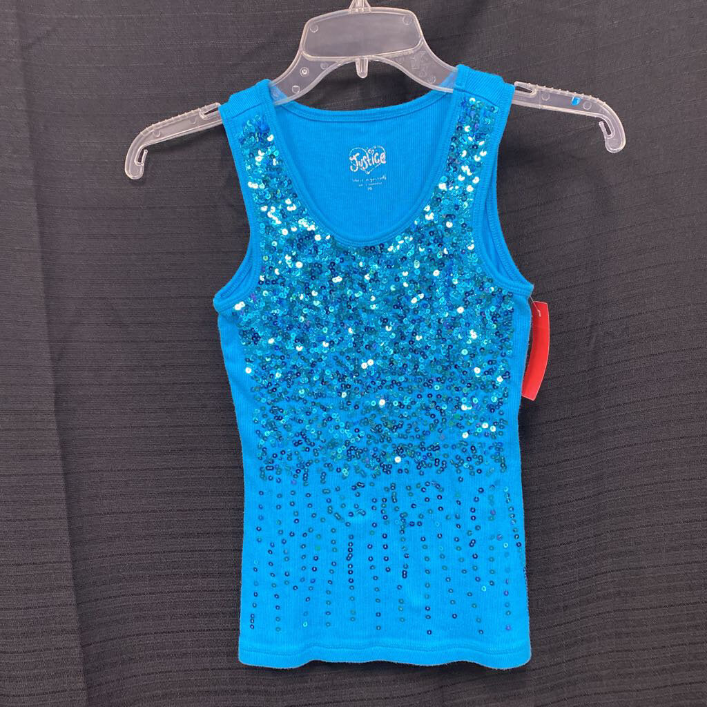 Sequin sleeveless top