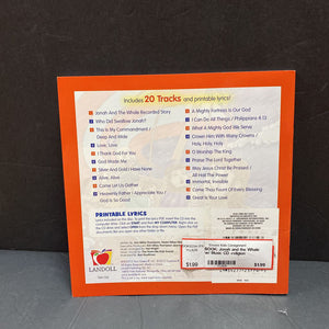 Jonah and the Whale w/ Music CD (Landoll) (Kim Mitzo Thompson, Kim Mitzo Hilderbrand, & Ken Carder) -religion paperback