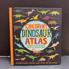Load image into Gallery viewer, Children's Dinosaur Atlas-educational hardcover
