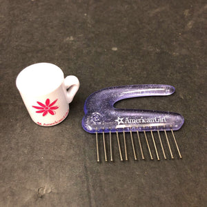 Hair Comb & Cup for 18" Doll