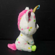 Load image into Gallery viewer, Harmonie the Unicorn Velvety Beanie Boo
