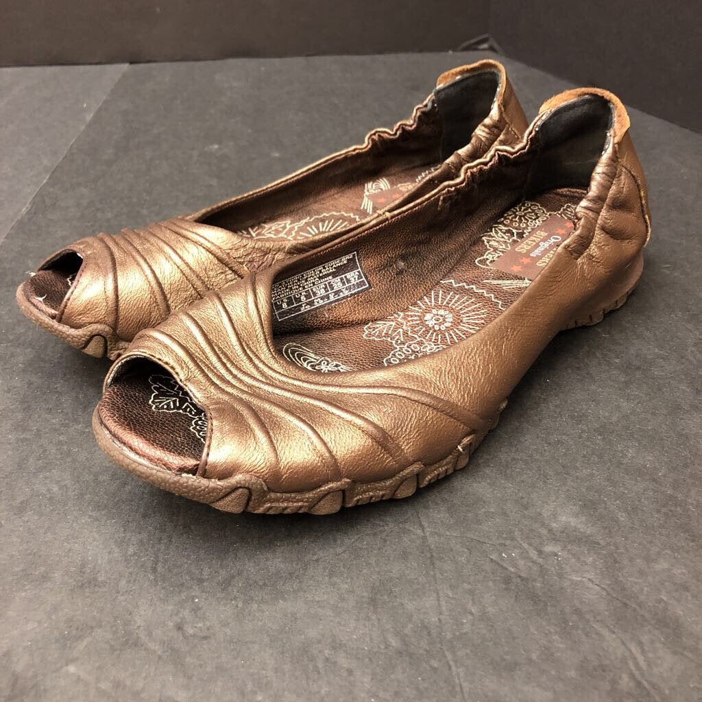 Womens Open Toe Flats