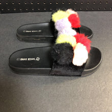 Load image into Gallery viewer, Girls Pom-Pom Slide On Shoes
