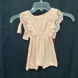 Lace Romper w/ ribbon