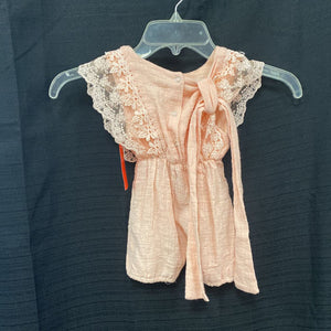 Lace Romper w/ ribbon