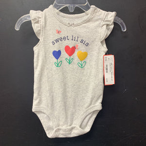 "Sweet little sis" onesie