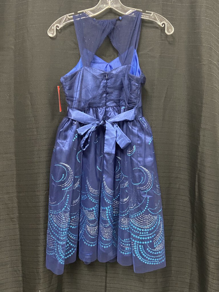 Swirl glitter formal dress