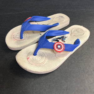 Boys Captain America Flip Flops