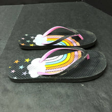Load image into Gallery viewer, Girls Rainbow Flip Flops
