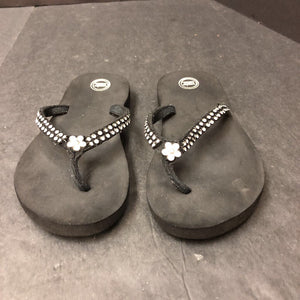 Girls Rhinestone Flip Flops