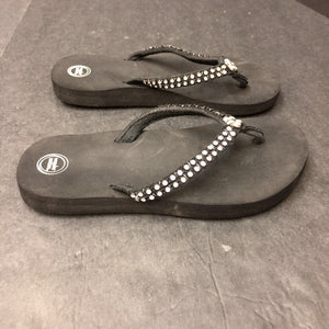 Girls Rhinestone Flip Flops