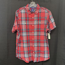 Load image into Gallery viewer, Plaid button down shirt
