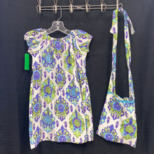 Load image into Gallery viewer, Patterned dress w/ purse
