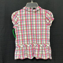 Load image into Gallery viewer, Plaid button top
