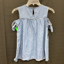 Load image into Gallery viewer, chambray off shoulder top
