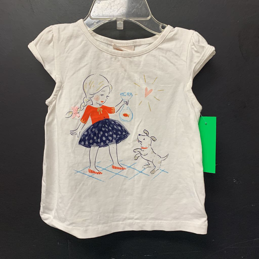 Girl w/Fish & Dog Top