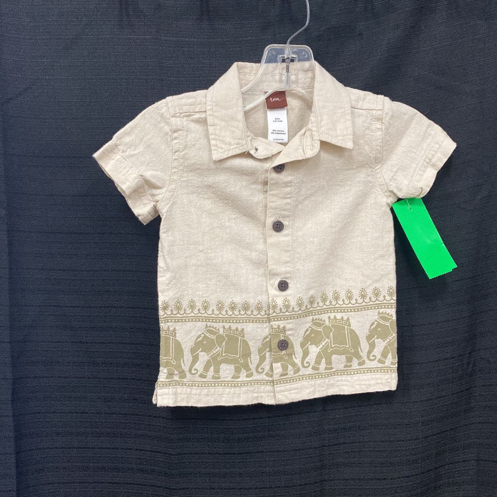 Elephant Button Down Shirt