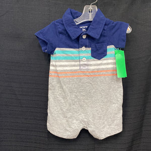 stripe collar outfit