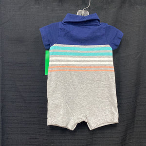 stripe collar outfit