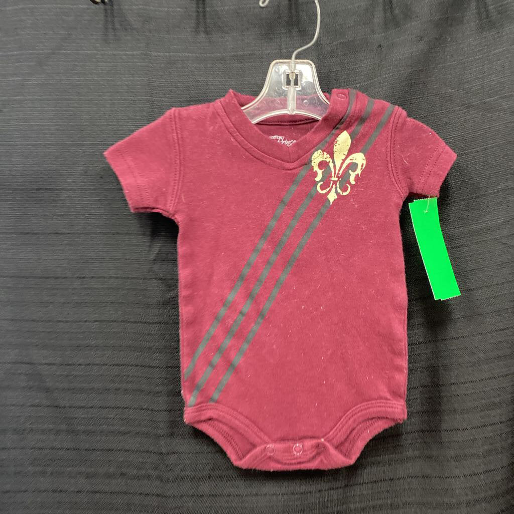 stripe vneck onesie (Littlest prince coture)